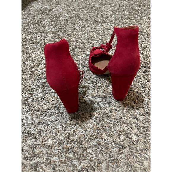 Steve Madden Pampered Pointed Toe Heels Tie Ankle Bow 8.5 - Picture 4 of 6